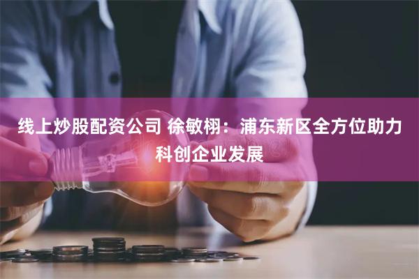 线上炒股配资公司 徐敏栩：浦东新区全方位助力科创企业发展