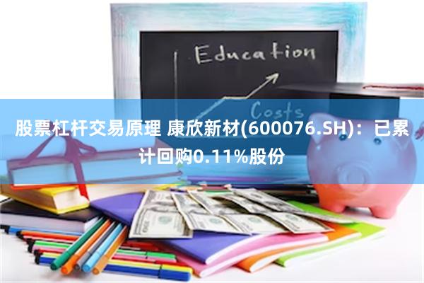 股票杠杆交易原理 康欣新材(600076.SH)：已累计回购0.11%股份