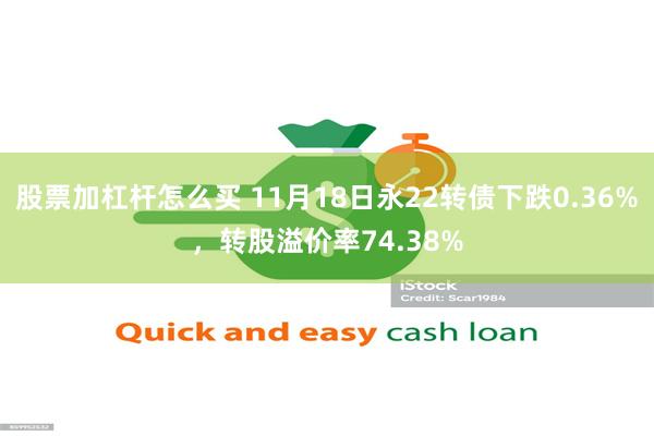 股票加杠杆怎么买 11月18日永22转债下跌0.36%，转股溢价率74.38%