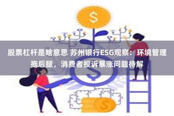 股票杠杆是啥意思 苏州银行ESG观察：环境管理拖后腿，消费者投诉暴涨问题待解